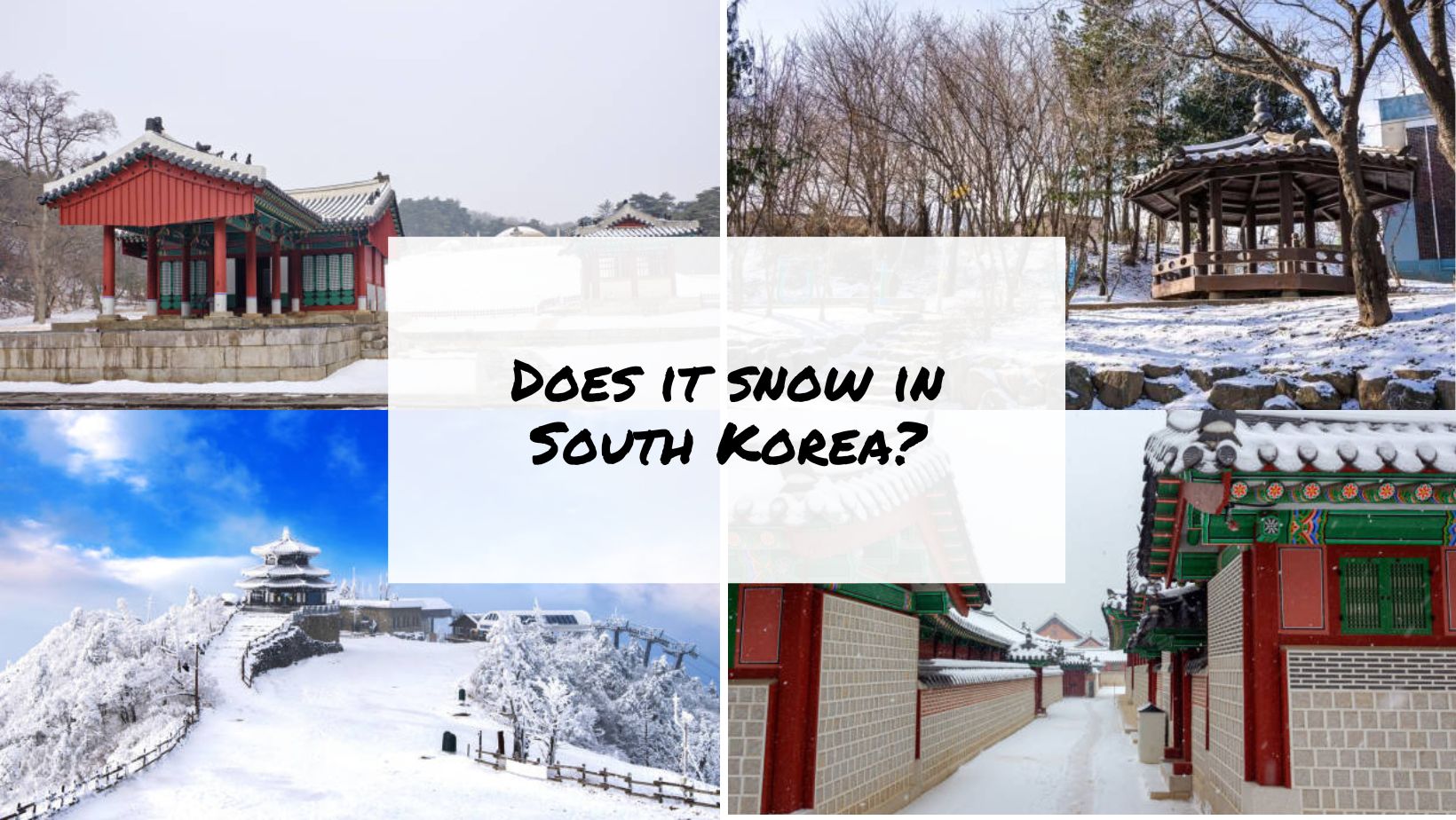 Does it snow in South Korea